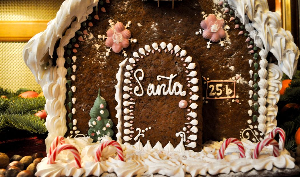 Verziertes Lebkuchenhaus